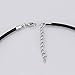 LolliBeads (TM) Silver Plated Barrel Leather Cord Ends with Lobster Clasp and Extension Chain Finish Fits Up to 3.5 mm Cords (60 sets)