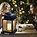 Solar Lights Outdoor Hanging Lanterns, ANDEFINE Solar Lanterns Outdoor Waterproof Led Umbrella Lights Candle Lamps Hang on Patio Umbrella Shepherd's Hooks Tree (Yellow Light, 4 Pack)