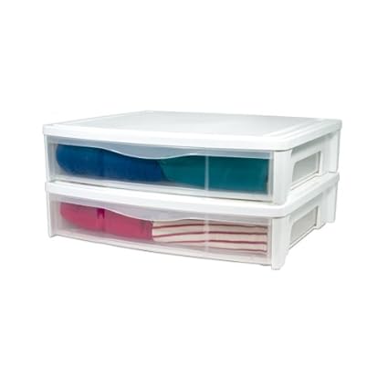 Iris Wide Underbed Stacking Drawer Uc 601 Amazon Co Uk Kitchen