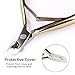 Cuticle Nippers Cutter Trimmer Clipper​ Professional Stainless Steel with Double Springs 1/2 Jaw Dead Skin Remover Manicure Nail Art Tool