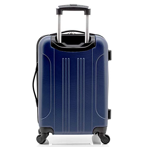 Travelers Club Chicago Hardside Expandable Spinner Luggages, Navy Blue