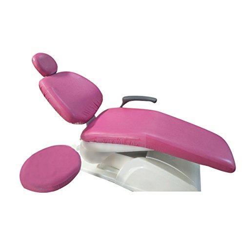 Angelwill 4pcs/set Pure Colors Elastic Dental Chair Seat Cover Washable Protector