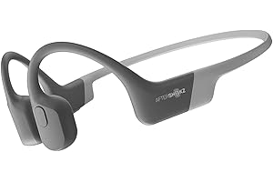 AfterShokz Aeropex - Open-Ear Bluetooth Bone Conduction Sport Headphones - Sweat Resistant Wireless Earphones for Workouts and Running - Built-in Mic