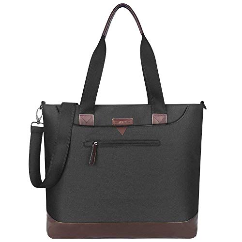 Wetietir Clutch Bag Women Laptop Bag 15.6 Inch Nylon Multifunctional Travel Messenger Shoulder Bagtote Black-Gray Dinner Purse (Color : Black)