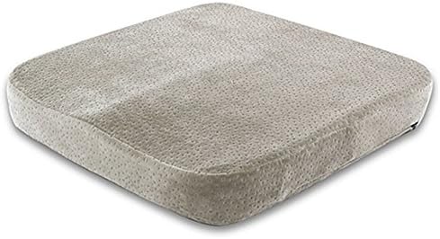 Oxfox comfortable memory foam seat cushion grey for tailbone protection back thigh muscles relief perfect for car seat office chair