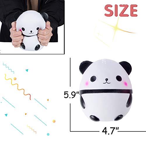 AILIMY 5.9" Jumbo Panda Squishies Scented Soft Slow Rising Cute Super Big Squishy Animal Food Toy Kawaii New Gifts - Thumbnail 3
