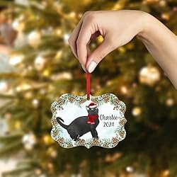 Young Bombay Cat Christmas Ornament 2024