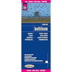 Baltic States 1:600,000 scale map - World Mapping Project (English, Spanish, French, German and Russian Edition)