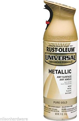 6 PK 11 Oz Gold RustOleum Universal All-Surface Metallic Spray Paint 245221