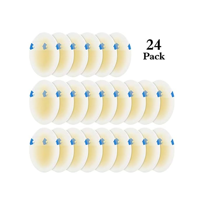 24 Pieces Blister Pads for Heels Blister Bandage Blister Cushion Bandages Adhesive Blister Pads for Protecting Foot Toe…