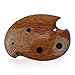 6 hole wooden ocarina elm or locust wood SSF,Exquisite Design,Mini Wooden Ocarina Necklace Music Instrument Gift Idea