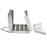 ASR Outdoor Gold Sluice Box Folding Aluminum Portable Gold Pan Prospector, 50 Inch