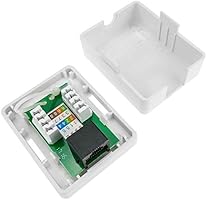 BeMatik - Caja de superficie de 1 RJ45 Cat.6 UTP: Amazon.es: Electrónica