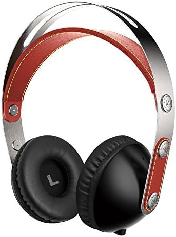 Headphones, YIKO WZ-01 Headset with Microphone and Detachable 3.5 mm Audio Cable and Reduce Outside Noise for Iphone, Pc, Laptop, Mp3/4 (Red)