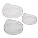 Cake Boss Countertop Accessories 3-Piece Silicone Lid Set, Clear