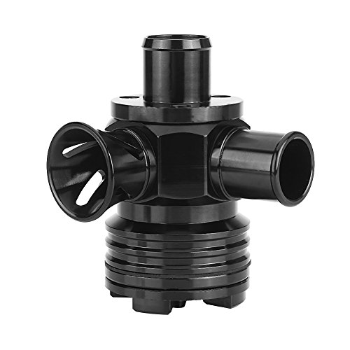 Qiilu Car Turbo Boost Blow Off Pressure Relief Valve BOV For VW GTI JETTA AUDI 1.8T 2.7T(Black)