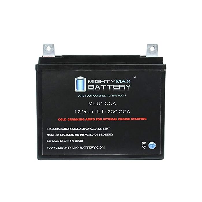 Buy MLU1 200CCA Battery for TroyBilt BigRed Horse Rototiller Lawn