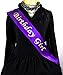 Birthday Sash in Satin Purple with Birthday Girl Gold Lettering Decorations for Women and Girls for 16th 18th 21st 30th 40th 50th 60th 70th 80th Happy Party Favor Birthday Outfit