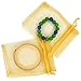 Rbenxia 100 Pcs Drawstring Organza Pouches 4 by 6 Inches Jewelry Favor Pouch Bags Wedding Party Festival Gift Candy Bag Color Gold
