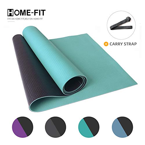 HOME-FIT Yoga Mat -72 Inch Extra Large PER Non-Slip, Fitness Exercise Mat with Carrying Strap-Workou HOME-FIT Yoga Mat -72 Inch Extra Large PER Non-Slip, Fitness Exercise Mat with Carrying Strap-Workou