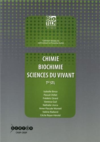 Chimie, biochimie, sciences du vivant, Tle STL