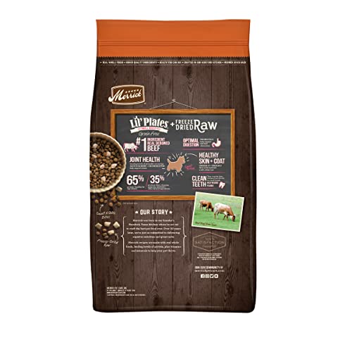 Merrick Lil' Plates Small Breed Dog Food, Grain Free Real Texas Beef And Sweet Potato With Raw