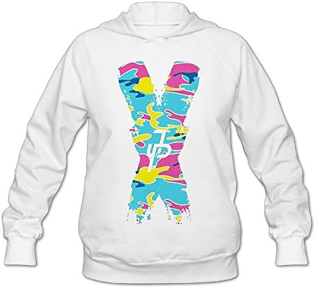 Dqiyana Jake Paul X Logo Womans Fashion Personality Casual Camouflage Hoodie Sweatshirt White
