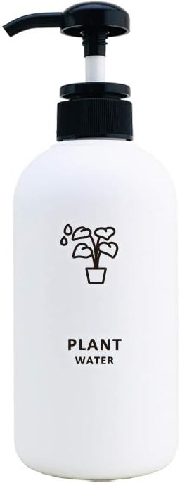 Amazon 黒 ポンプボトル500ml アイコンラベル セット 詰め替えボトル 詰め替え容器 白 ホワイト ボトル シャンプー コンディショナー ハンドソープ 植物用霧吹き ソープ シャンプー用ディスペンサー ホーム キッチン オンライン通販