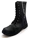 Women's Combat Lace Up Boots (5/6, BLACK PLAID)