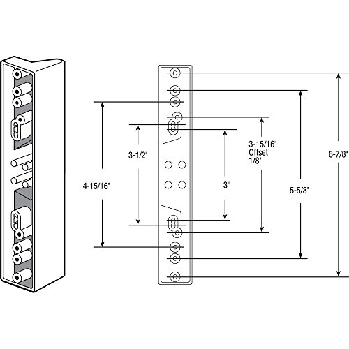 PrimeLine C 1113 Universal Sliding Door Outside Pull, Diecast