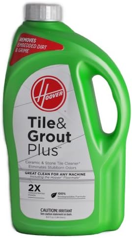Hoover Tile & Grout Plus Ceramic & Stone Tile Cleaner 2X Concentrated Power Hard Floor Solution 64oz (1.89 liters) SC-43-0166-09