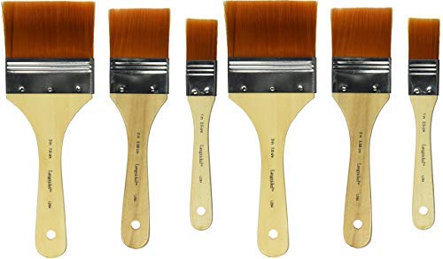 Royal Brush Golden Taklon Paint Brushs, Assorted Sizes, Set of 3 (TwÐ¾ PÐ°ck)