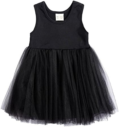 Baby Girl Dress, Toddler Pleated Tutu Skirt Children Sleeveless Tulle Princess Dress
