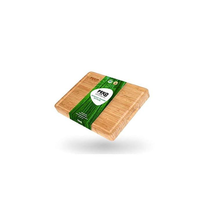 Buy Peko&Co Professional Chef Bamboo Cutting Board with Juice Groove