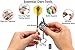 CC-EXQUISITE Professional Darts Set - 6 Steel Tip Darts Complete with 12 Dart Flights and 12 Aluminum Shafts Customizable Configuration, 12 O-Rings, Tool, Sharpener and Case for Man Cave & Game Room