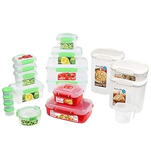 Sistema-New-Home-Kitchen-Storage-Organisation-Gift-Pack-18-Food-Storage-Containers-with-Lids-Lunch-Boxes-Meal-Prep-Containers-Pantry-Storage-Microwave-Food-Steamers-More-BPA-Free Sistema New Home Kitchen Storage & Organisation Gift Pack | 18 Containers | Lunch Boxes, Meal Prep Containers, Pantry…