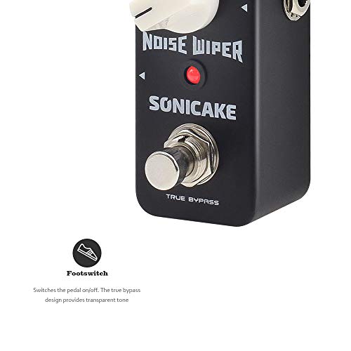 SONICAKE Noise Wiper True Bypass Noise Gate Guitar Bass Effects Pedal