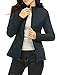 Allegra K Skyliner Model Down Jacket with Stand Collar Blue / L