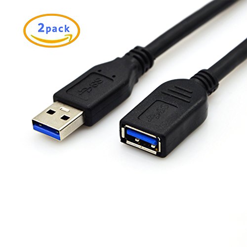 Valinks® 2 pack superspeed usb 3.0 type a male to fema…