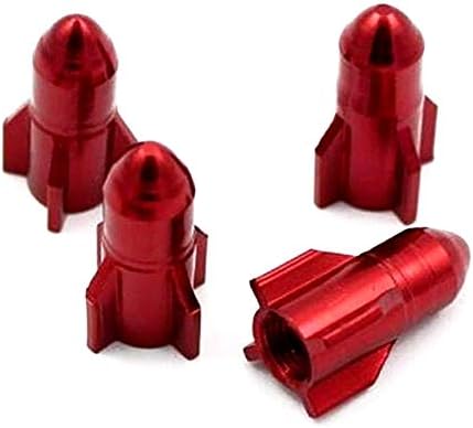 Janedream タイヤバルブキャップ 4個 自転車ホイールタイヤカバー 米式バルブ 防塵 バイク アメリカン