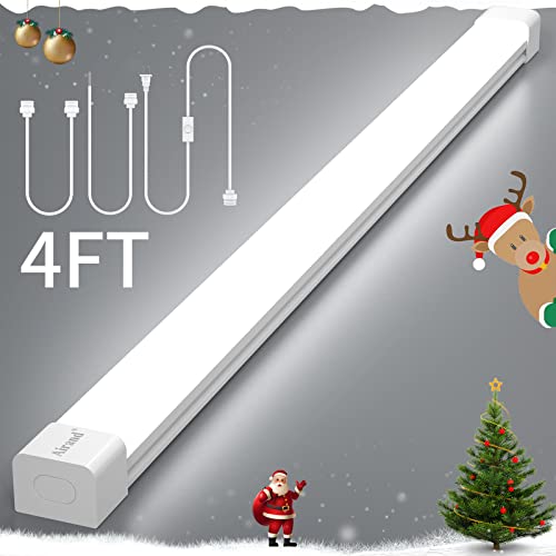 Airand 5000K LED Ceiling Light Fixture with Plug, Utility LED Shop