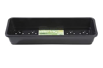 Seed Tray Garland Narrow Seed Trays Black 2 Tier Drainage Cells