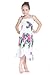 Girl White with Purple Floral Hawaiian Luau Dress in Various Styles