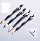 White Color - Outline Beard Before Trimming - Haircut and Beard Tracer Pencil + Sharpener - 4 Pack - Pencil for Shaping…