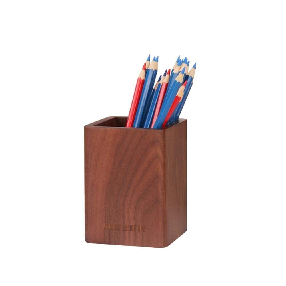 Exquisite Stationery Box 1PCS Wooden Pen Holder Desktop Stationery Storage Box Office Stationery Sup