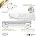 California Design Den 1000 Thread Count King Size Sheet Set, Winner Architectural Digest Best Sheet, Luxury 100% Cotton Sateen Bed Sheets, Softer Than Egyptian Cotton (White)