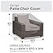Vailge Patio Chair Covers, Lounge Deep Seat Cover, Heavy Duty and Waterproof Outdoor Lawn Patio Furniture Covers (4 Pack - Medium, Grey)