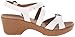 Dansko Women's Julie White Leather Wedge Sandal