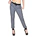 Smart Fit Me Soft Stretchy Womens Joggers - Slim Fit Joggers Pants - Harem Joggers Pants for Women (Marled Blue, L)