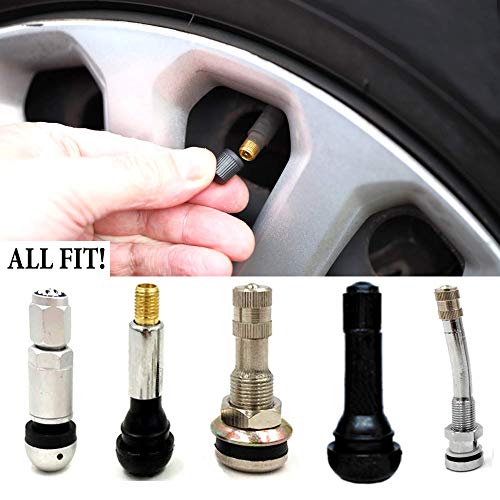 image for UA Crafts 25 Pack Tyre Valve Dust Covers - Plastic Tire Caps for Bike,